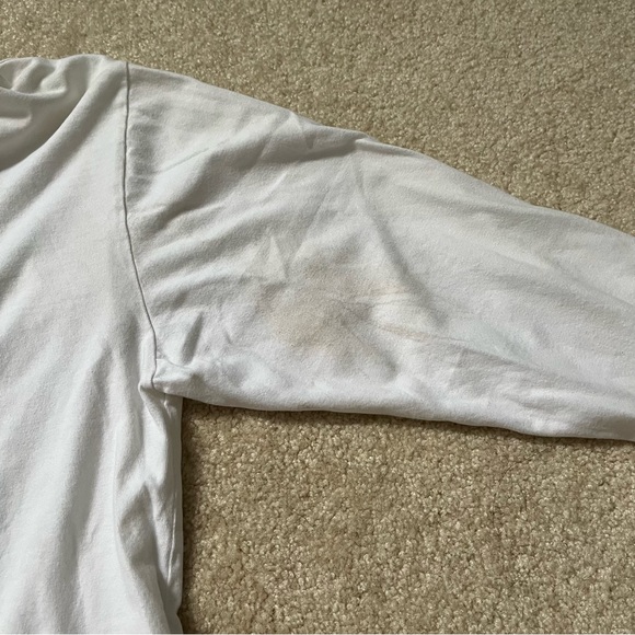 VINTAGE Looney Tunes Shirt Adult Small White Tweety Bird Embroidered Henley Mens - Picture 13 of 13